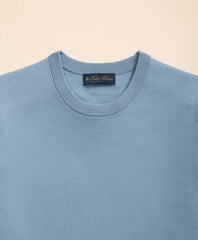 Lightweight Luxe All-Season Sweater, Short Sleeve Crewneck