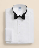 Stretch Supima® Cotton Broadcloth Wing Collar, Tuxedo Shirt