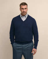 Big & Tall 3-Ply Cashmere V-Neck Sweater