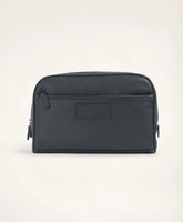 Large Pebbled Leather Dopp Kit