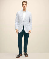 Classic Fit Stretch Cotton Seersucker Sport Coat