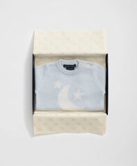 Cashmere Moon Motif Onesie