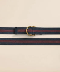 Suede Stripe D-Ring Belt