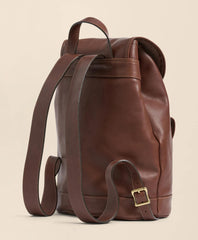 Leather Drawstring Backpack
