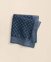 Batik Foulard Cotton-Linen Pocket Square