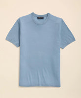 Lightweight Luxe All-Season Sweater, Short Sleeve Crewneck