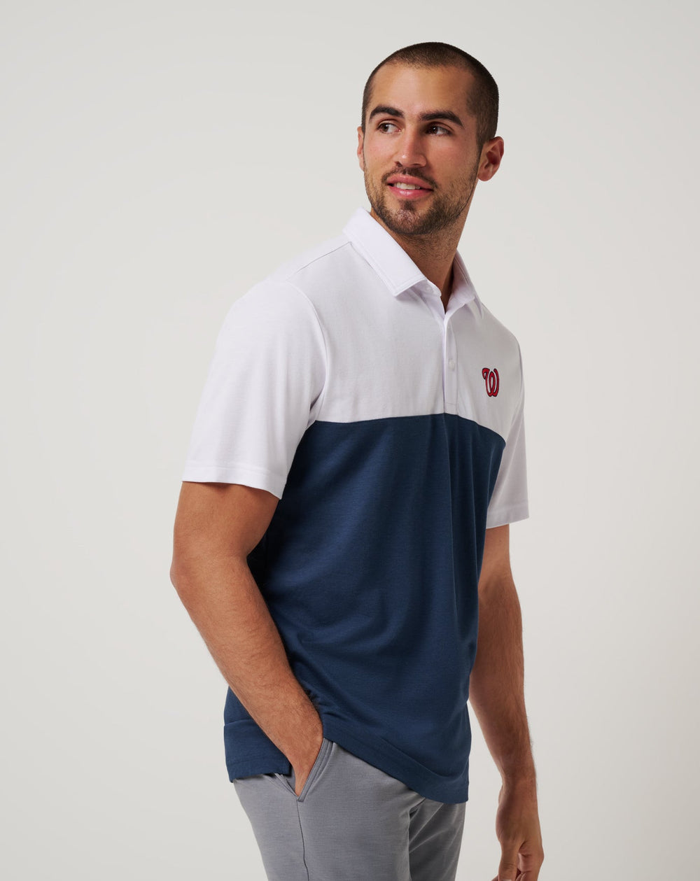 White/Navy Travis Mathew Men|New