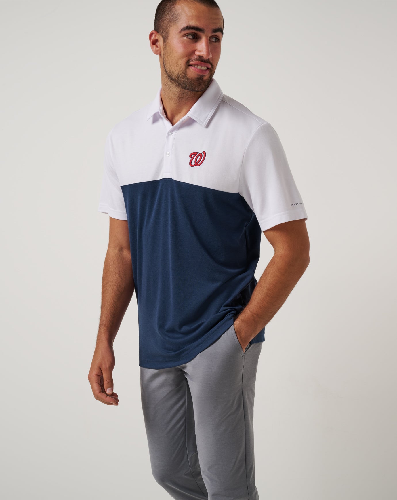 White/Navy Travis Mathew Men|New
