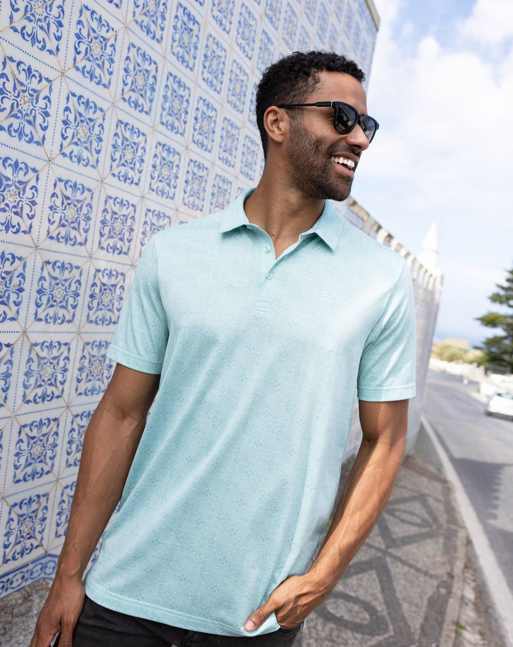 Eggshell Blue Travis Mathew Men|Golf
