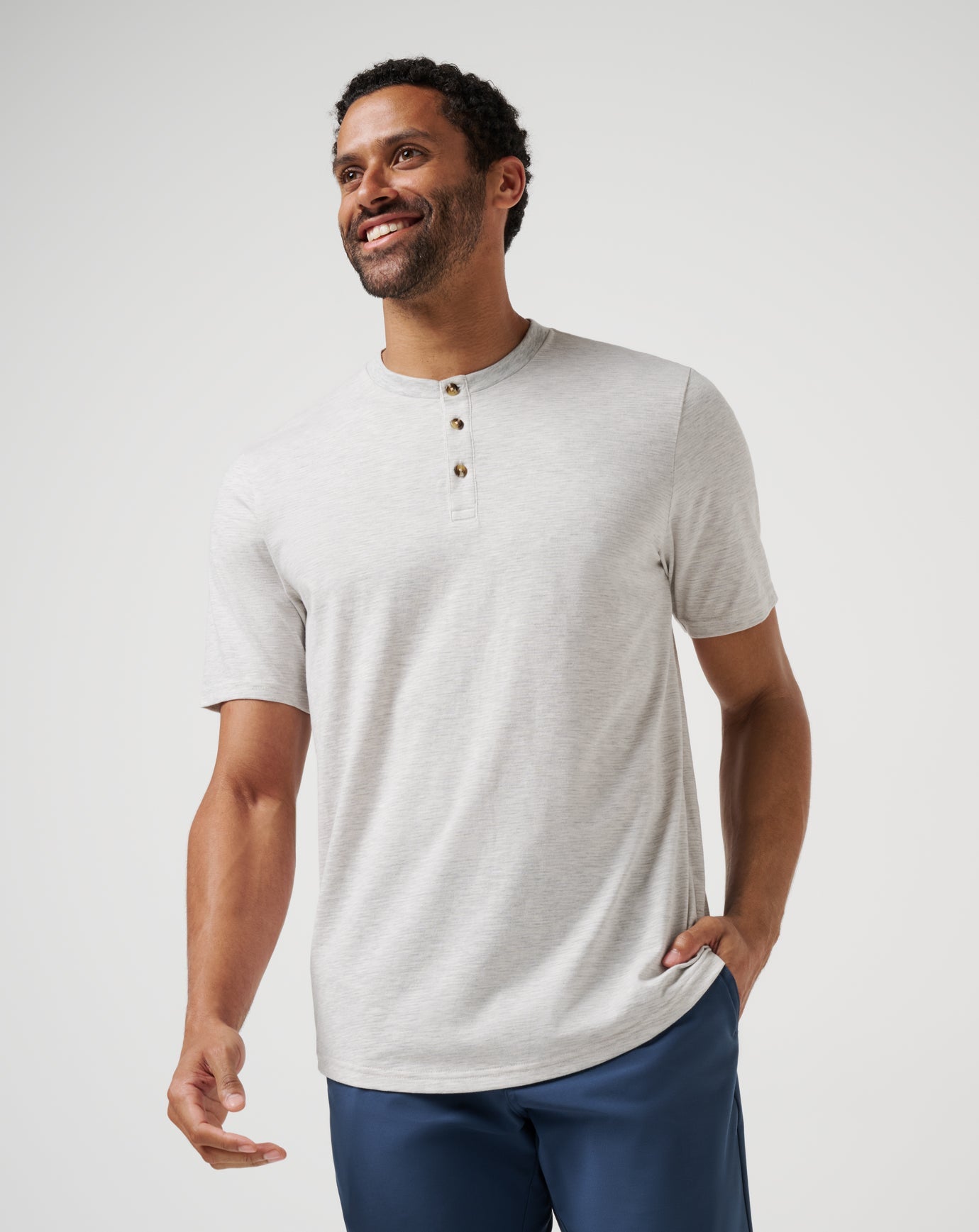 Heather Light Grey Travis Mathew Men