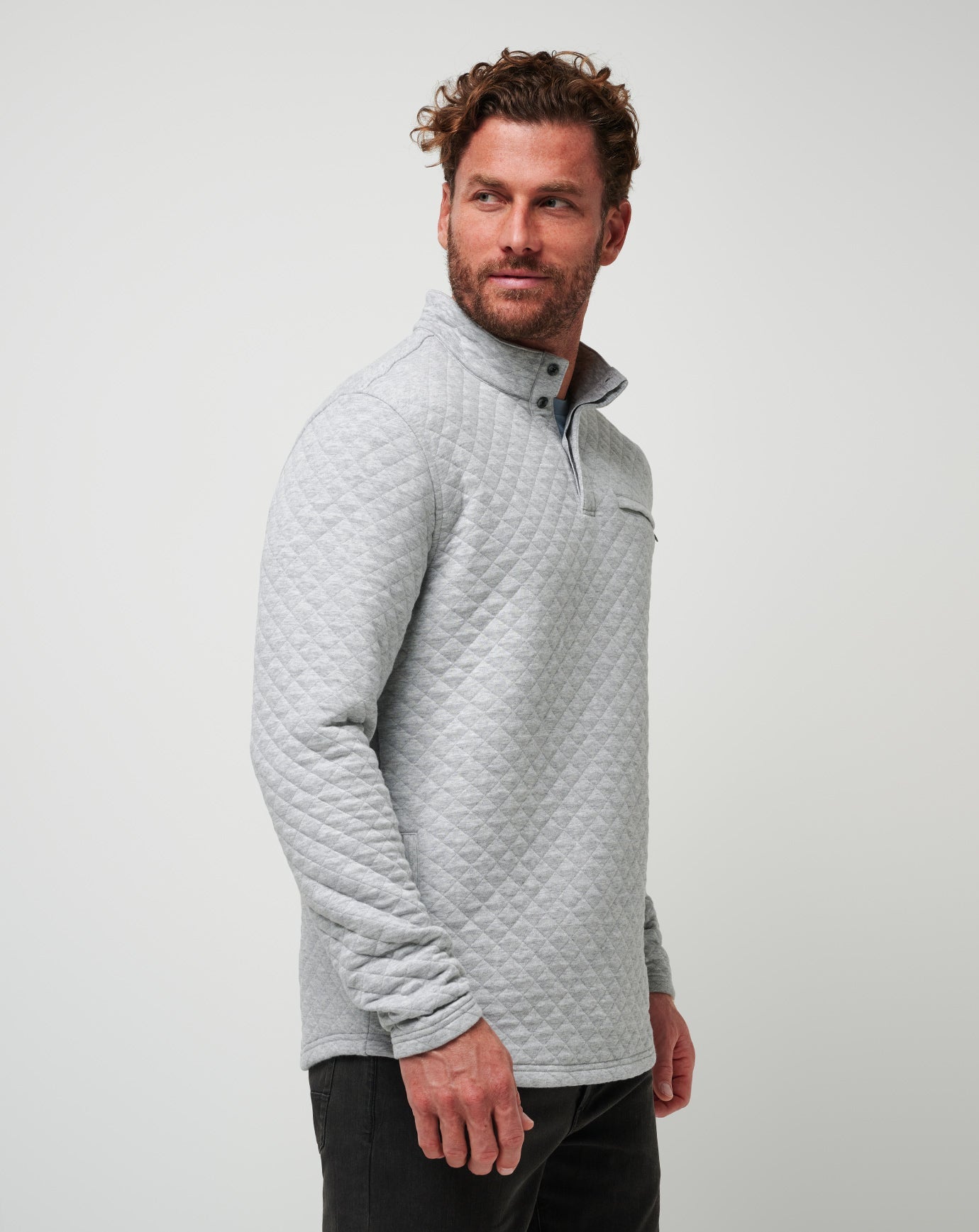 Heather Light Grey Travis Mathew Men