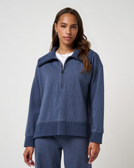 Heather Navy Blazer Travis Mathew Women