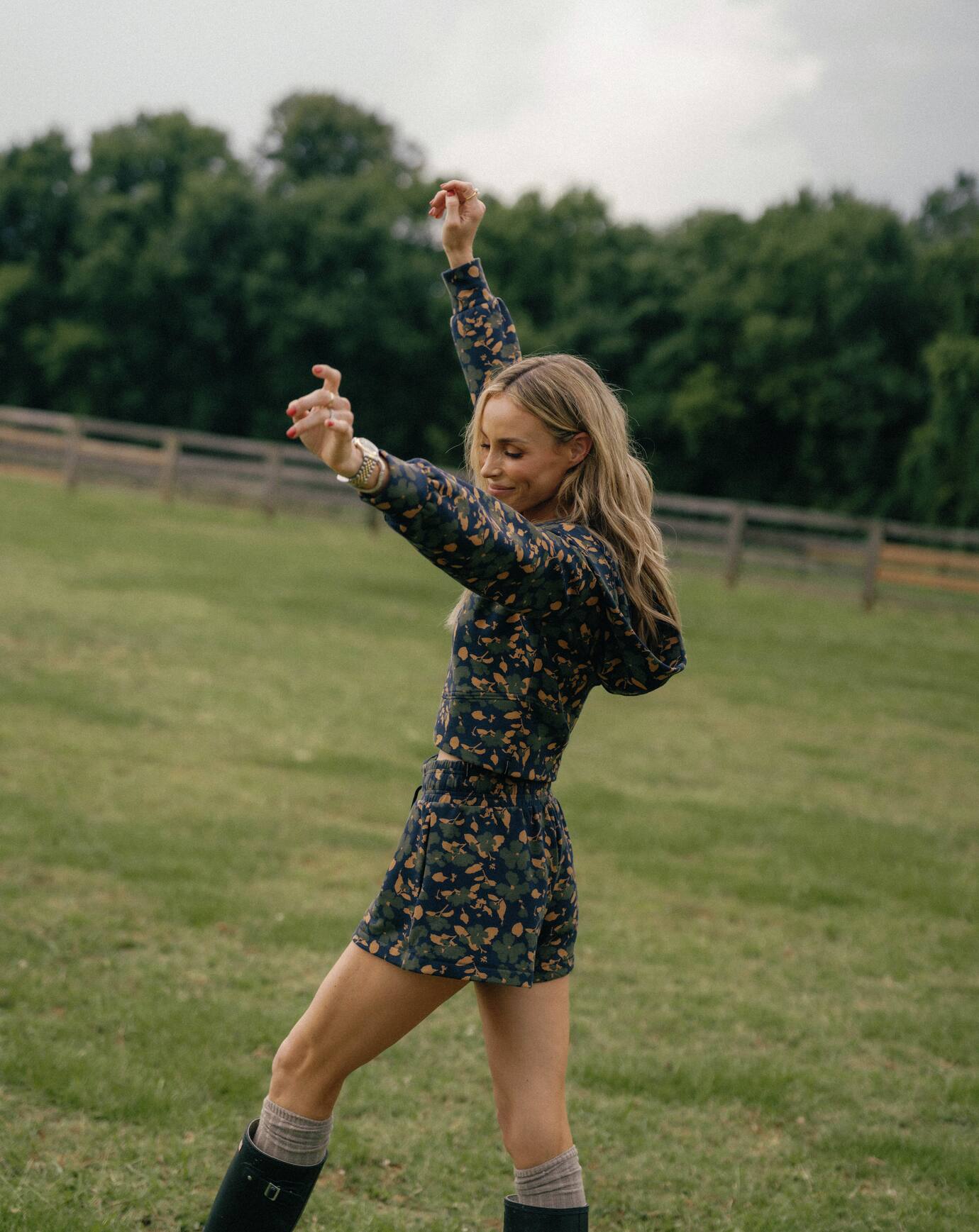 Navy Blazer Floral Multi Travis Mathew Women