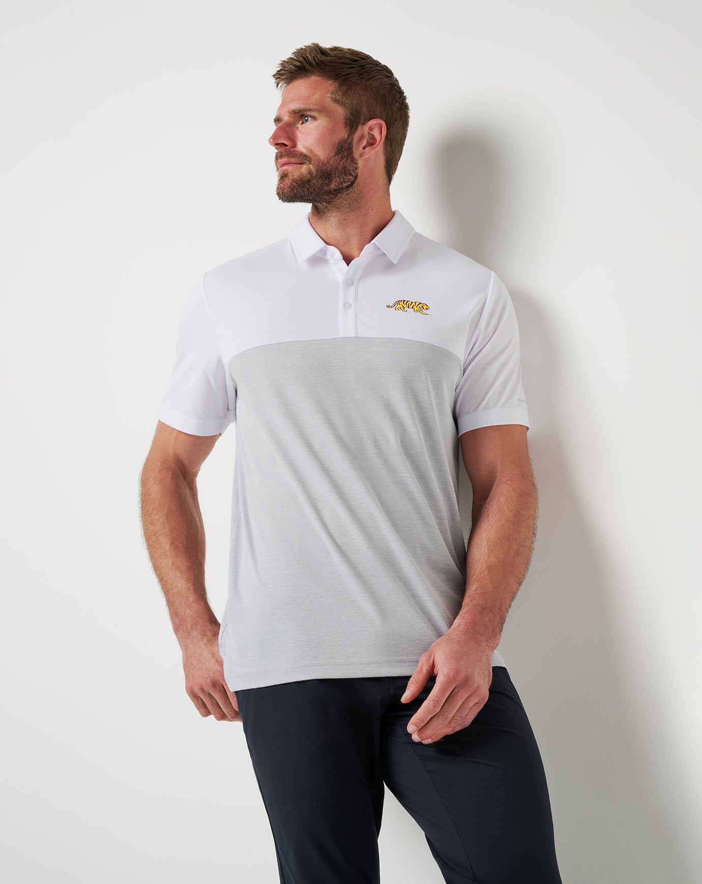 White/Heather Grey Travis Mathew Game Day|New