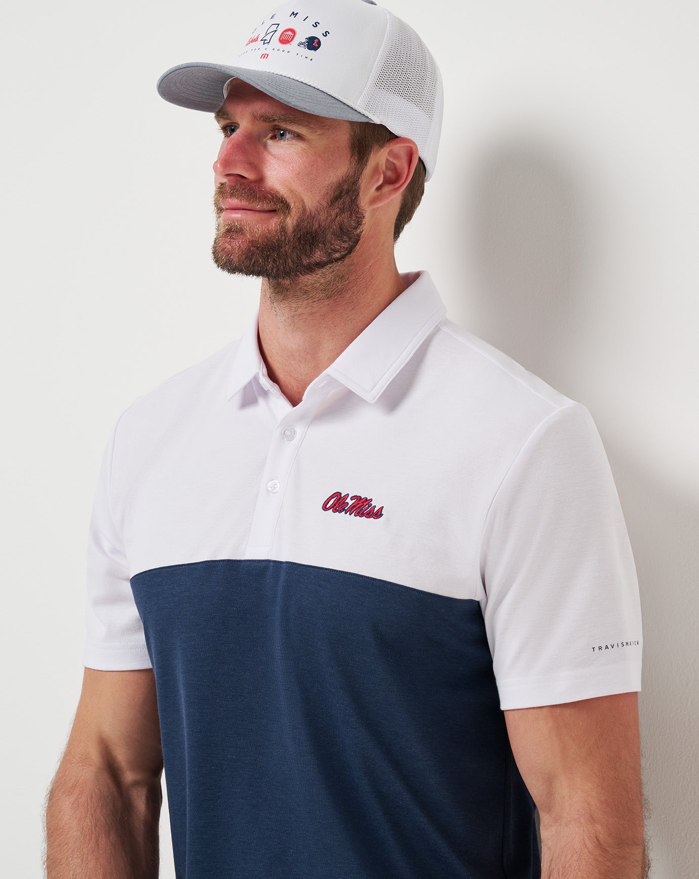 White/Navy Travis Mathew Game Day|New