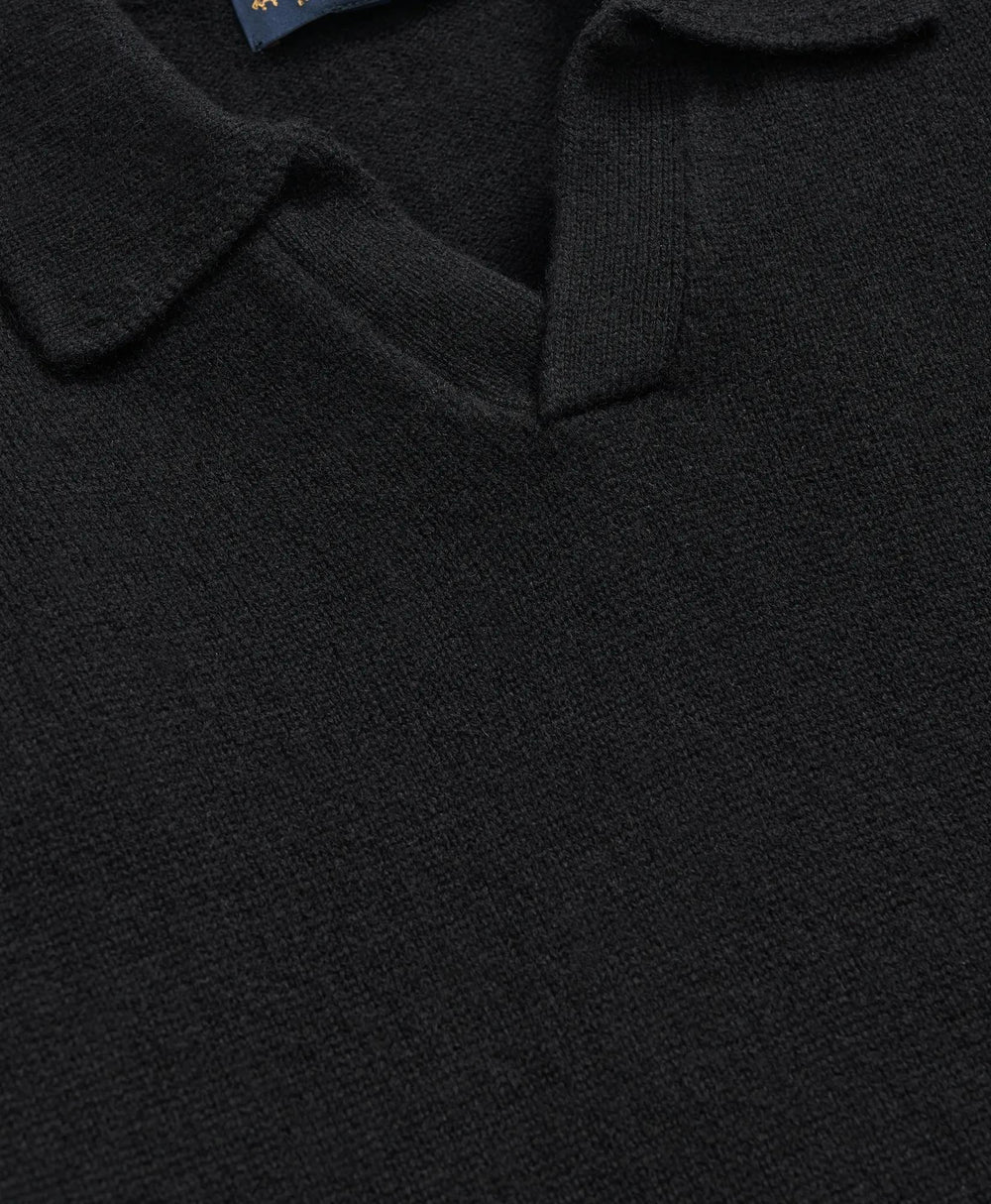 3-Ply Cashmere Jonny Collar Polo Sweater