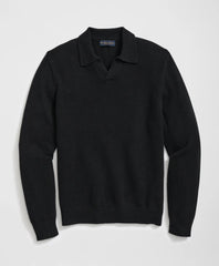 3-Ply Cashmere Jonny Collar Polo Sweater