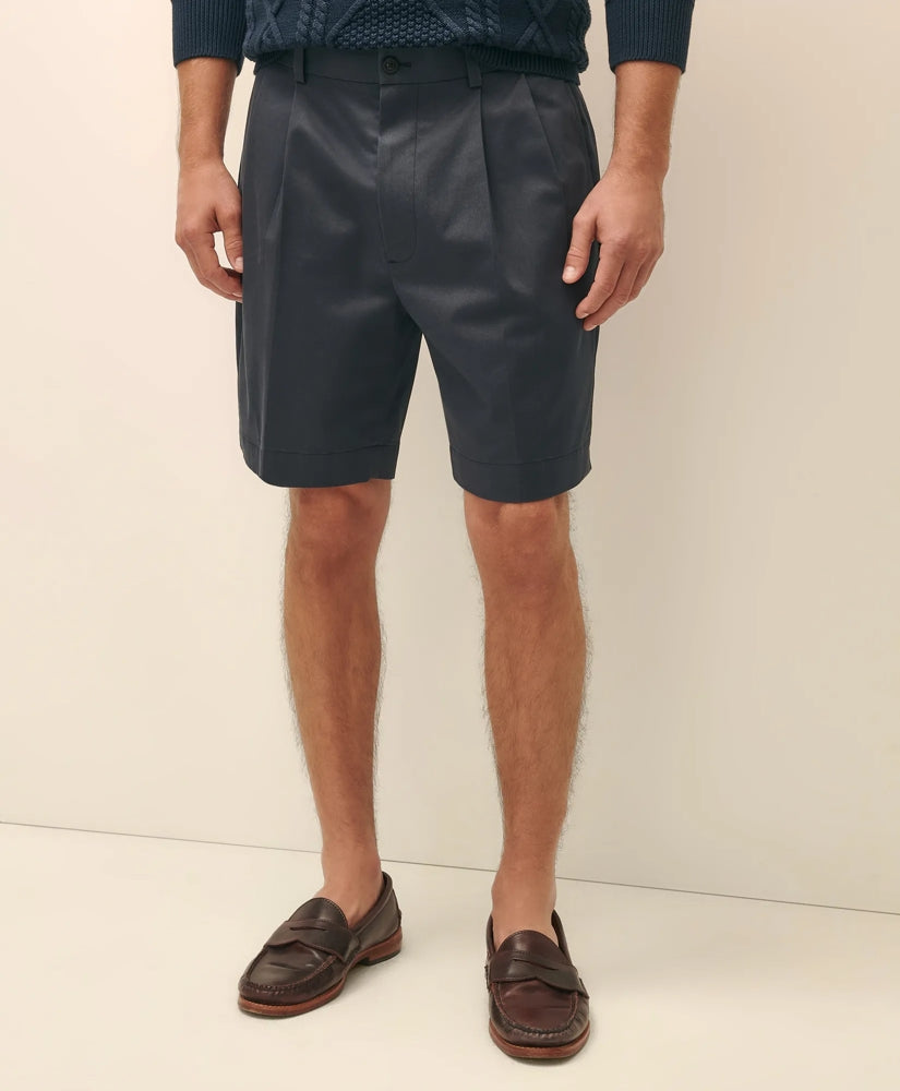 8" Pleat Front Stretch Advantage Chino® Shorts