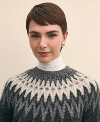 Alpaca-Wool Blend Fair Isle Sweater