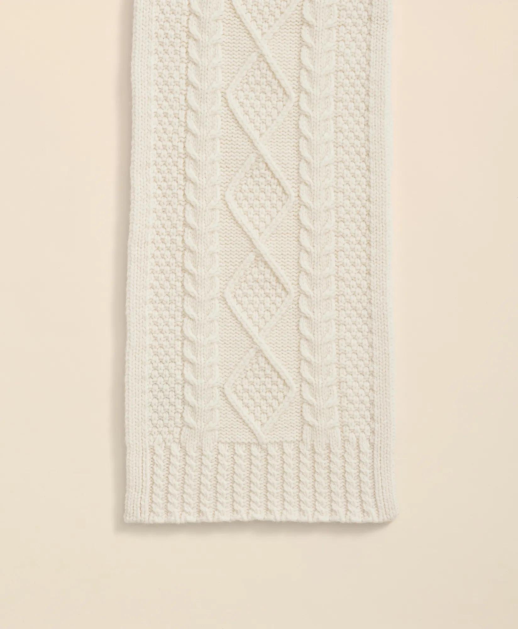 Aran Cable Knit Scarf