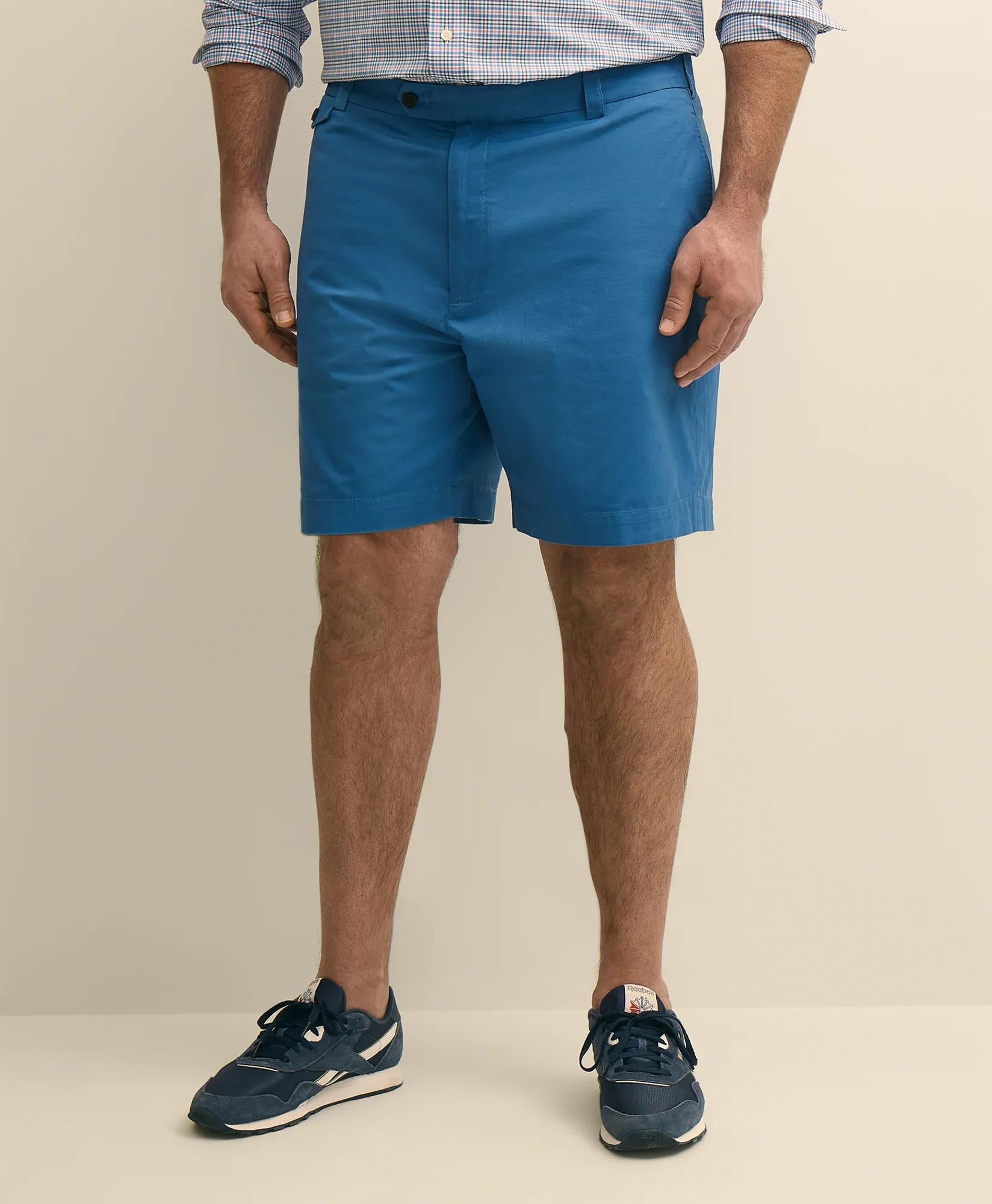 Big & Tall 9" Stretch Supima® Cotton Poplin Shorts