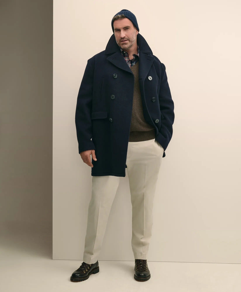 Big & Tall Classic Wool Pea Coat