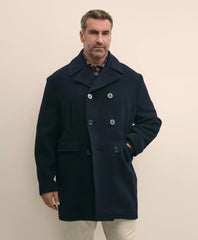 Big & Tall Classic Wool Pea Coat