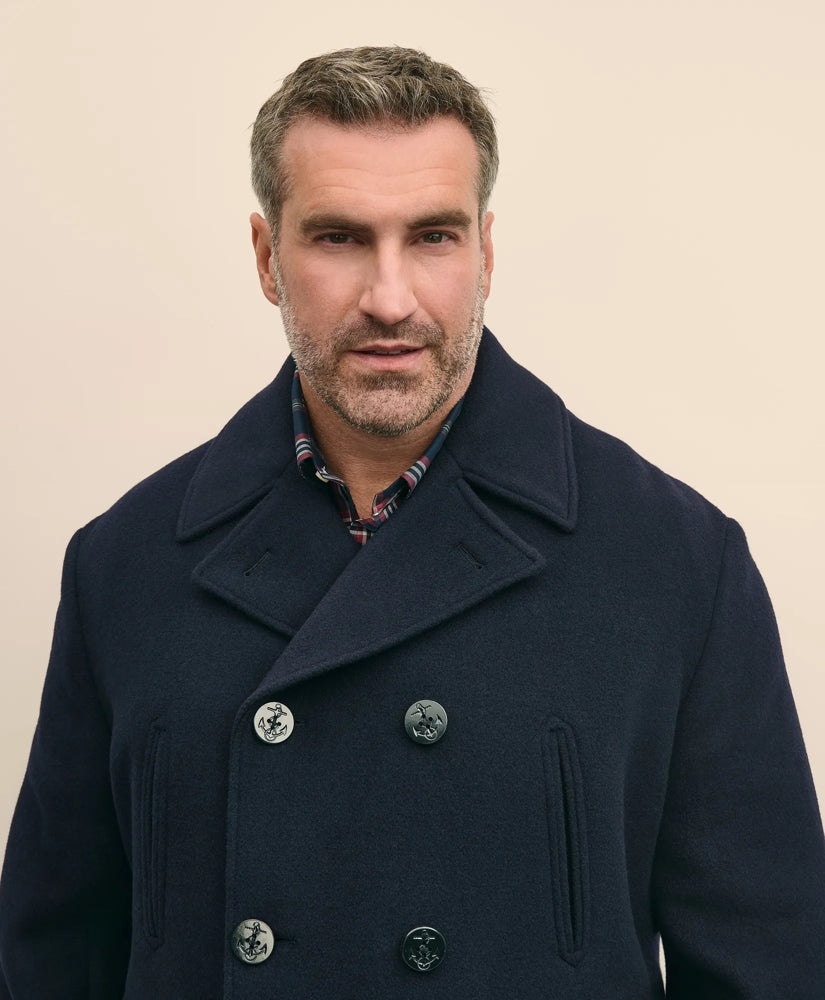 Big & Tall Classic Wool Pea Coat