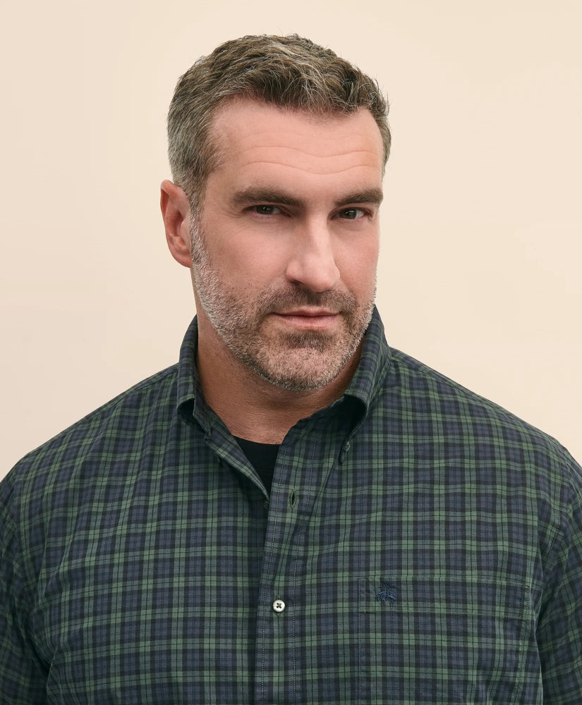 Big & Tall Friday Shirt, Poplin Black Watch