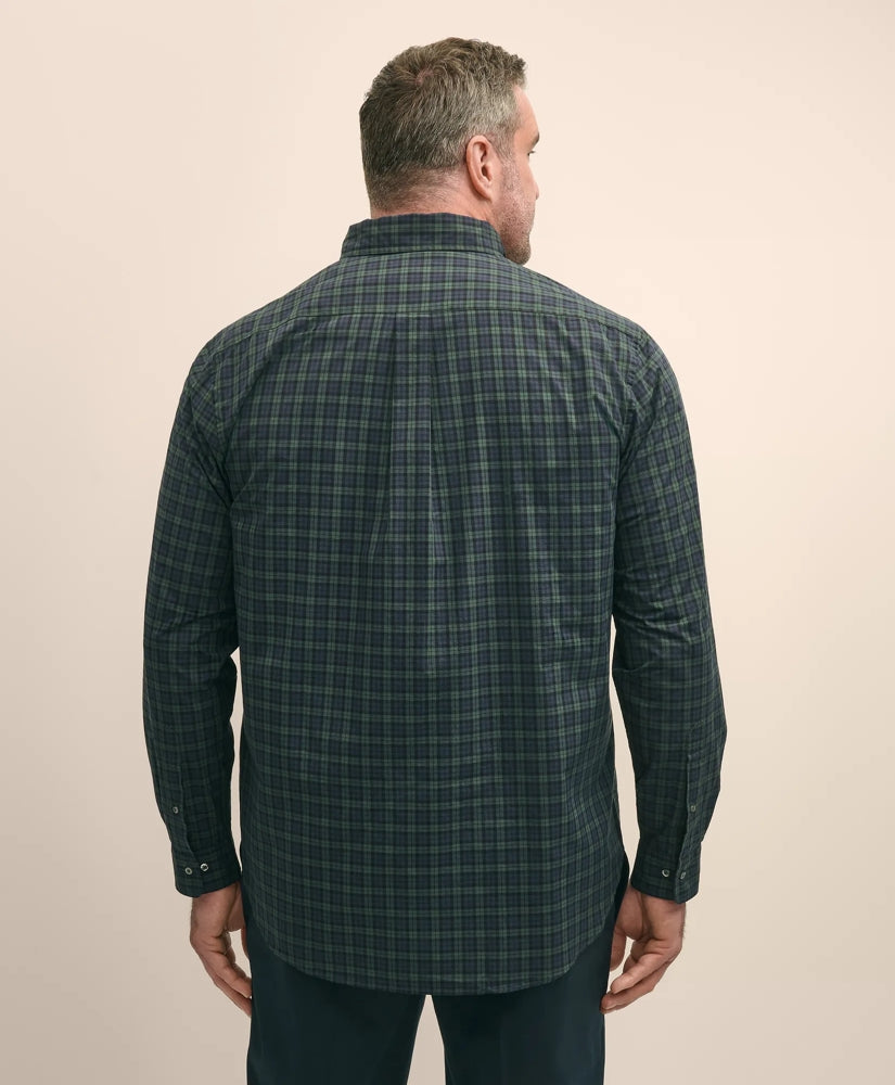 Big & Tall Friday Shirt, Poplin Black Watch