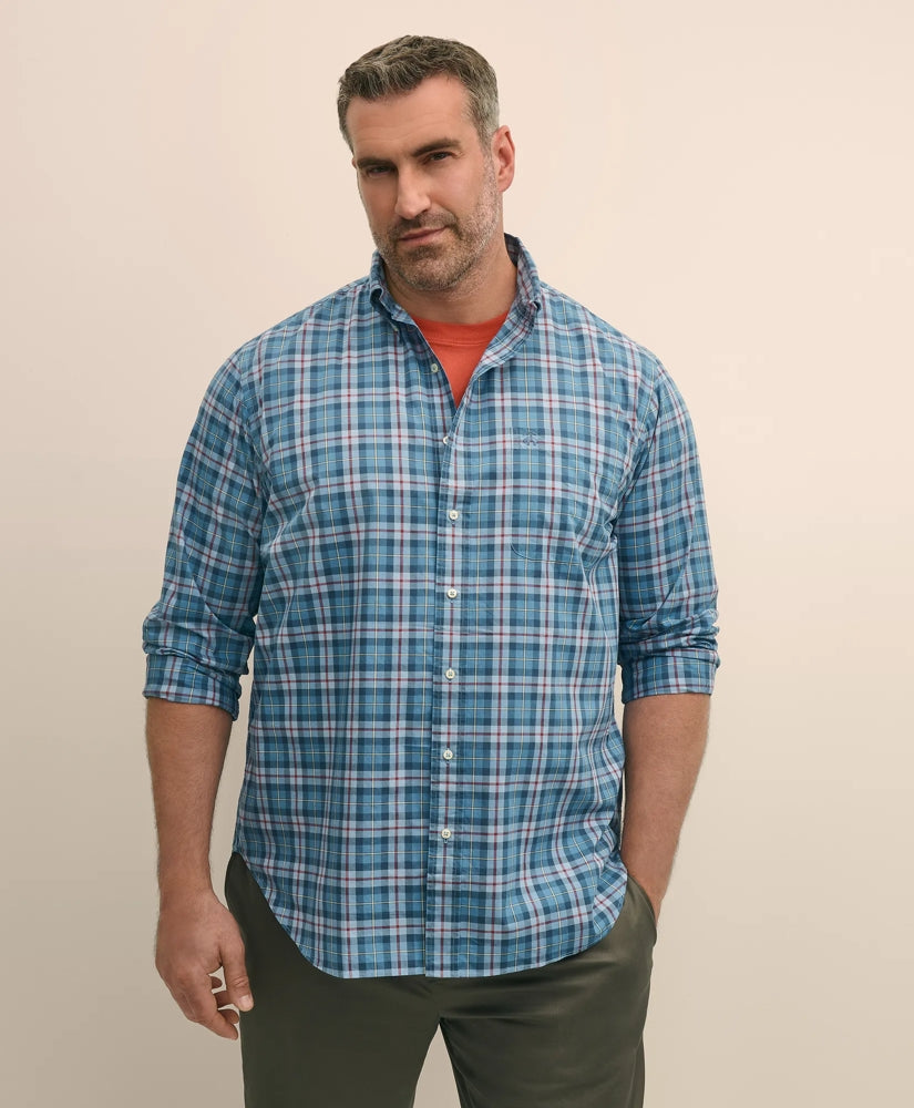 Big & Tall Friday Shirt, Poplin Tartan