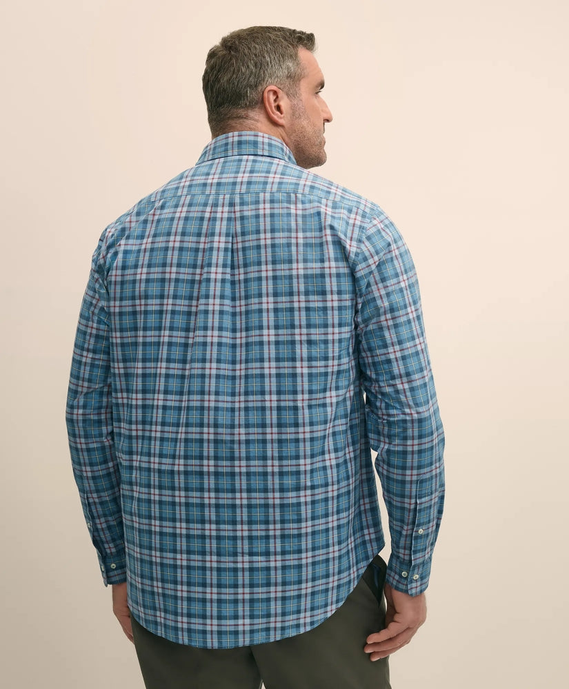 Big & Tall Friday Shirt, Poplin Tartan