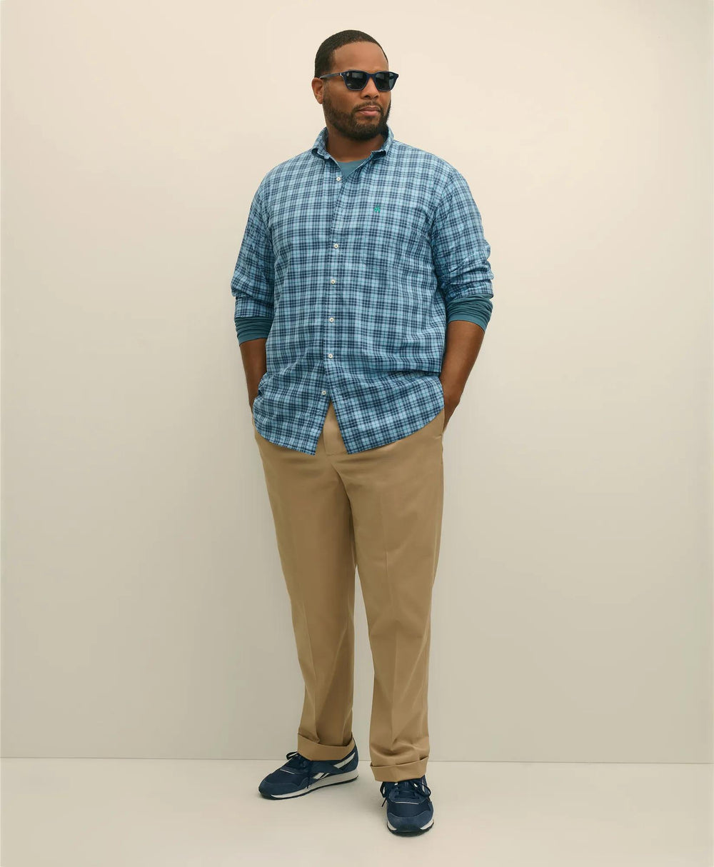 Big & Tall Friday Shirt, Poplin Tartan