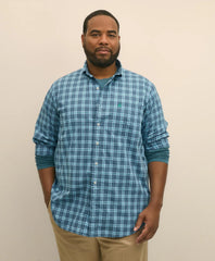 Big & Tall Friday Shirt, Poplin Tartan