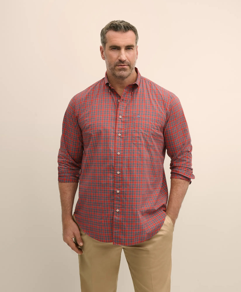 Big & Tall Friday Shirt, Poplin Tartan