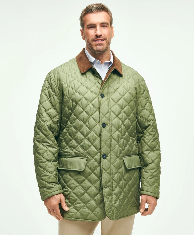 Big & Tall Paddock Diamond Quilted Coat
