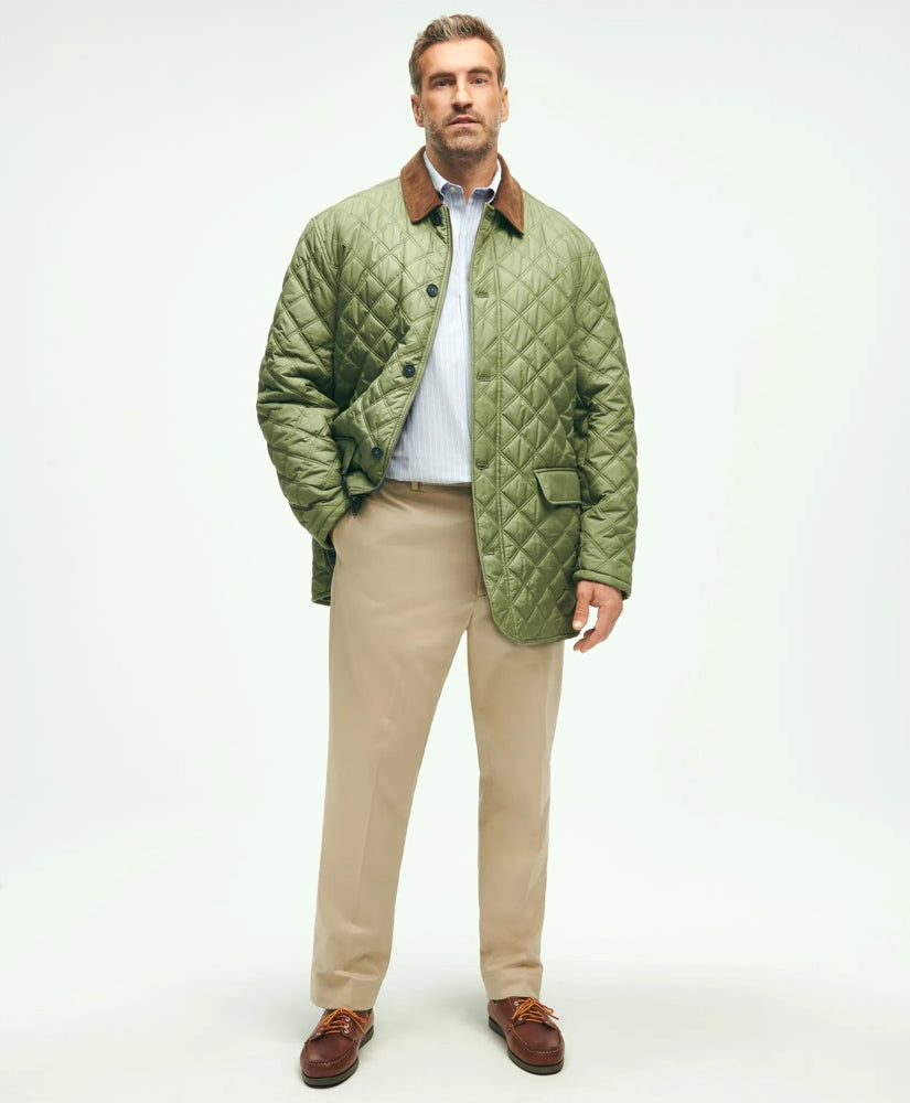 Big & Tall Paddock Diamond Quilted Coat