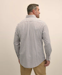 Big & Tall Stretch Cotton Non-Iron Oxford Polo Button Down Collar, Checked Shirt