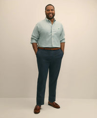 Big & Tall Stretch Cotton Non-Iron Oxford Polo Button Down Collar Shirt