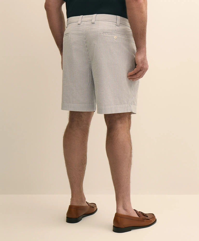 Big & Tall Stretch Cotton Seersucker Shorts