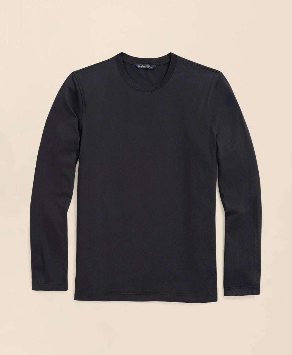 Big & Tall Supima® Cotton Long-Sleeve Logo T-Shirt
