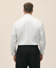 Big & Tall Supima® Cotton Poplin English Collar, 10-Pleat Tuxedo Shirt