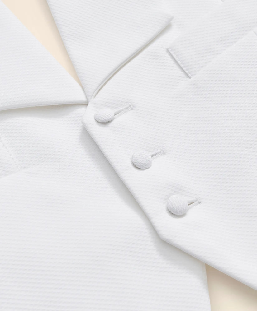 Black Fleece Formal Vest in Cotton Pique