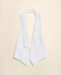 Black Fleece Formal Vest in Cotton Pique