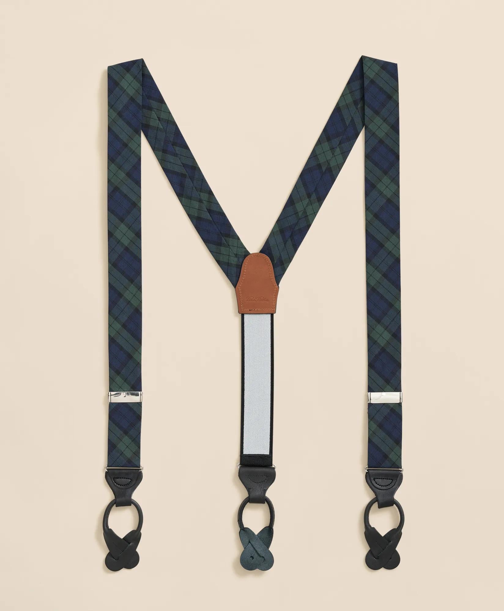 Black Watch Tartan Suspenders