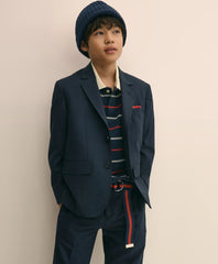 Boys Junior Two-Button Wool Suit Jacket