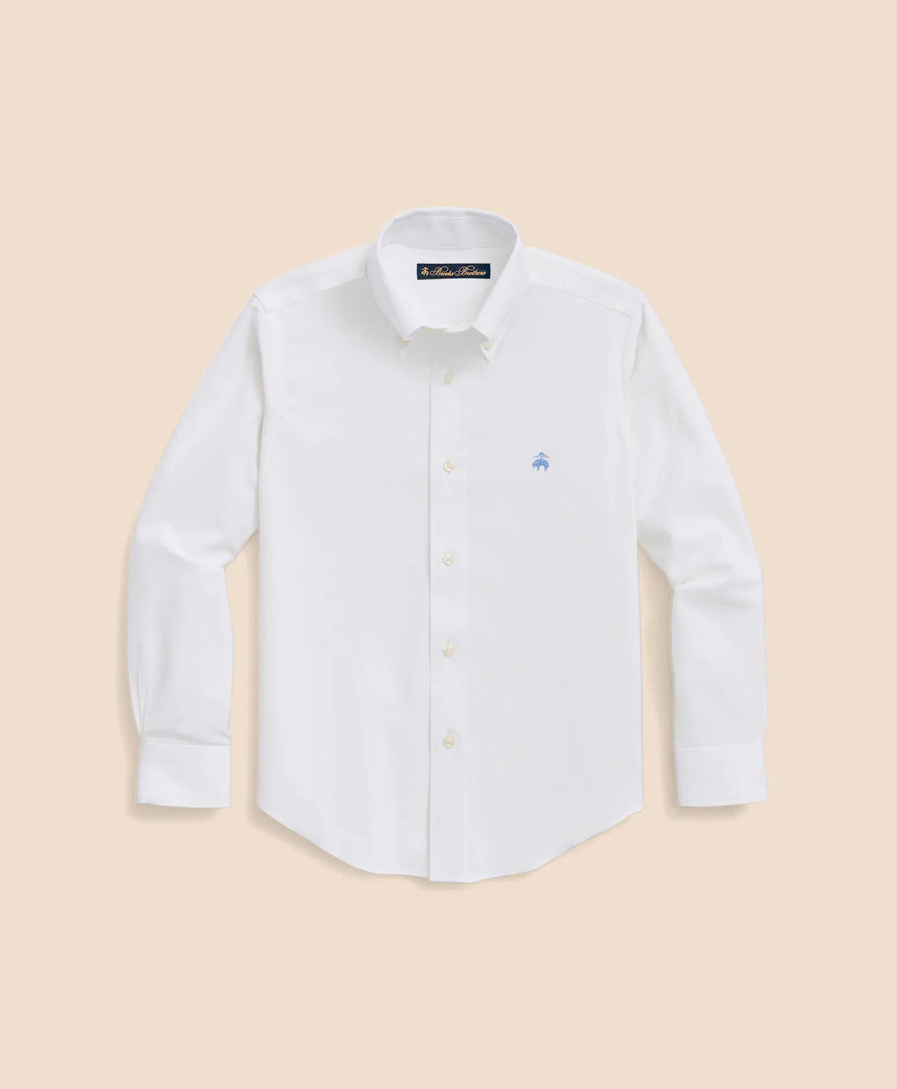 Boys Non-Iron Stretch Cotton Oxford Sport Shirt