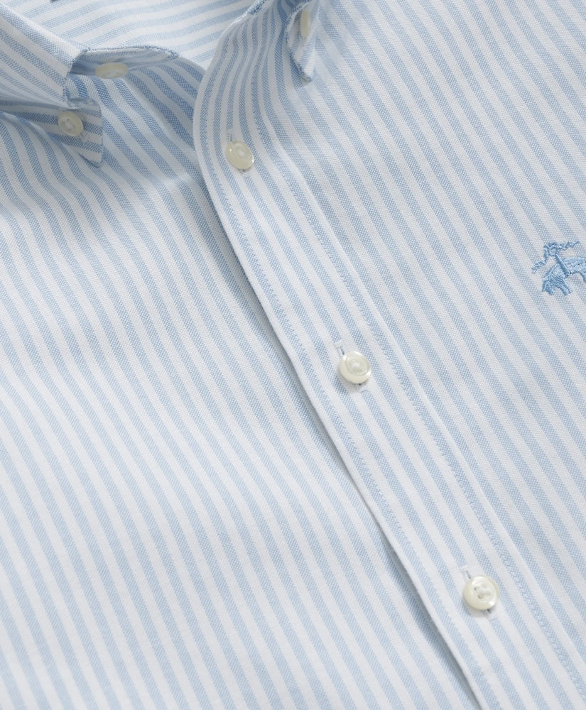 Boys Non-Iron Stretch Cotton Striped Oxford Sport Shirt