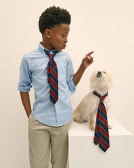 Boys Non-Iron Supima® Oxford Polo Button-Down Dress Shirt