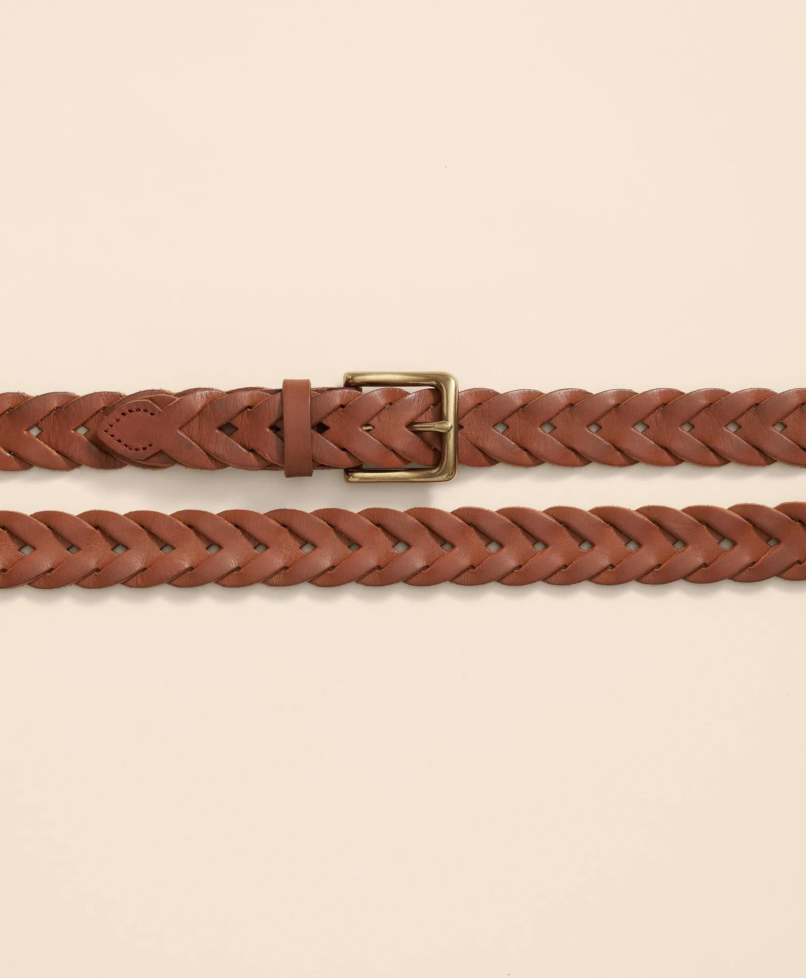 Braided Leather Belt